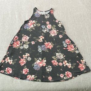 Floral Tank Dress w/side pockets